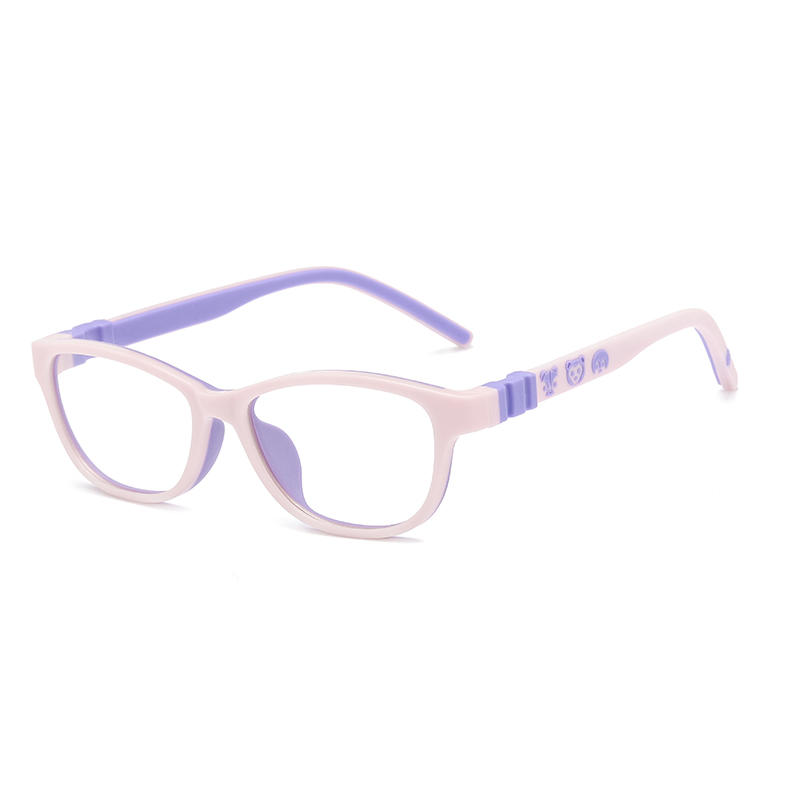نظارات TR90 للأطفال الملونة نظارات أطفال عصرية مخصصة للقراءة LT6605-c14.5