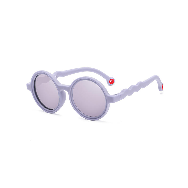 أزياء خمر ريترو فريد الألوان العصرية الاطفال النظارات الشمسية uv400 جولة على شكل نظارات شمسية طفل بنين بنات QS003